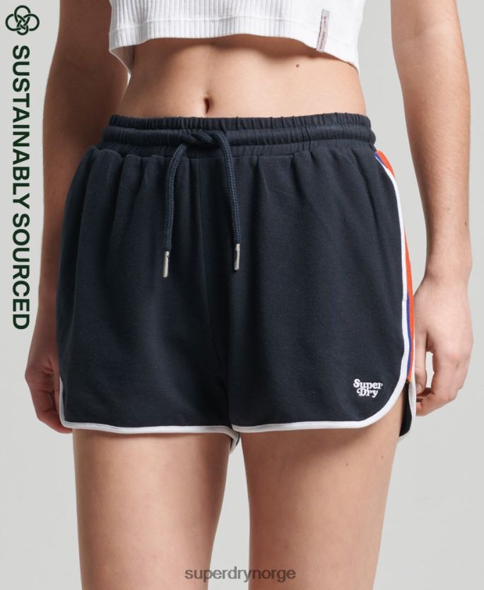 Superdry marinen klær 86P46D6542 vintage stripe racershorts i økologisk bomull kvinner
