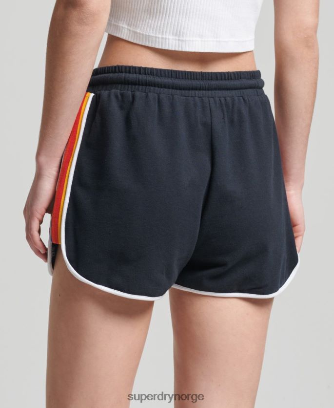 Superdry marinen klær 86P46D6542 vintage stripe racershorts i økologisk bomull kvinner