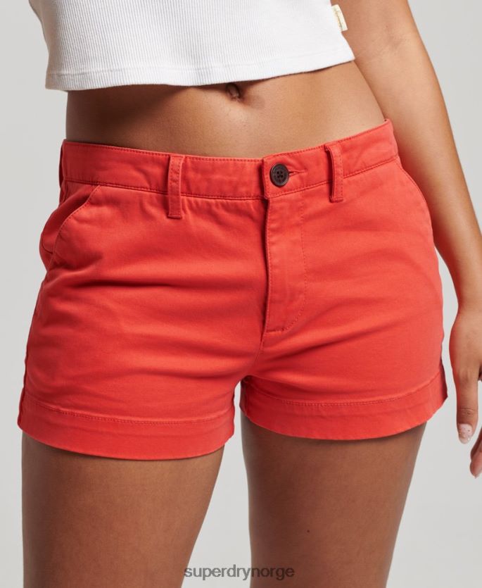 Superdry rød klær 86P46D2104 chino hot shorts kvinner