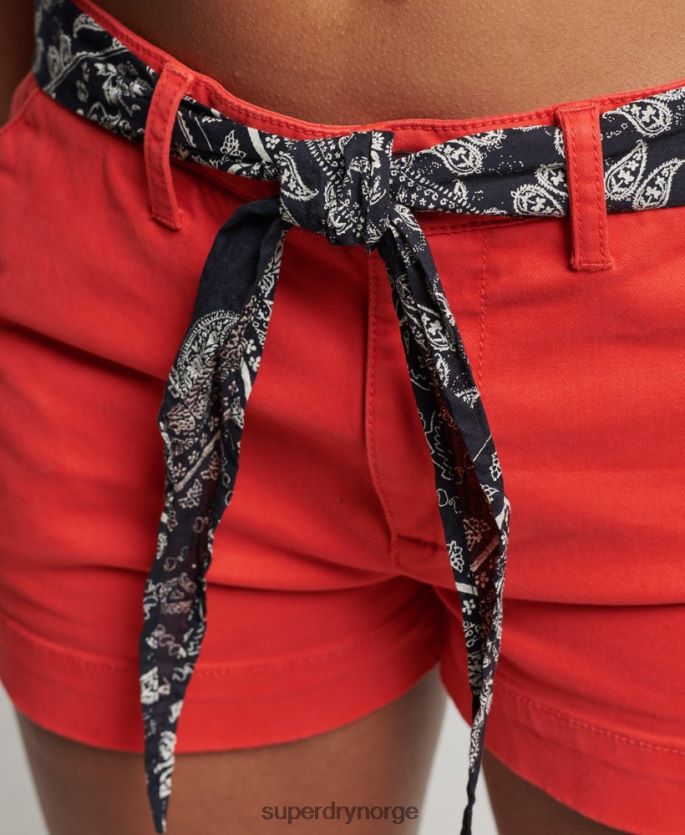 Superdry rød klær 86P46D2104 chino hot shorts kvinner