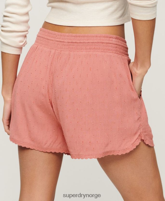 Superdry rosa klær 86P46D3094 vintage strandshorts kvinner