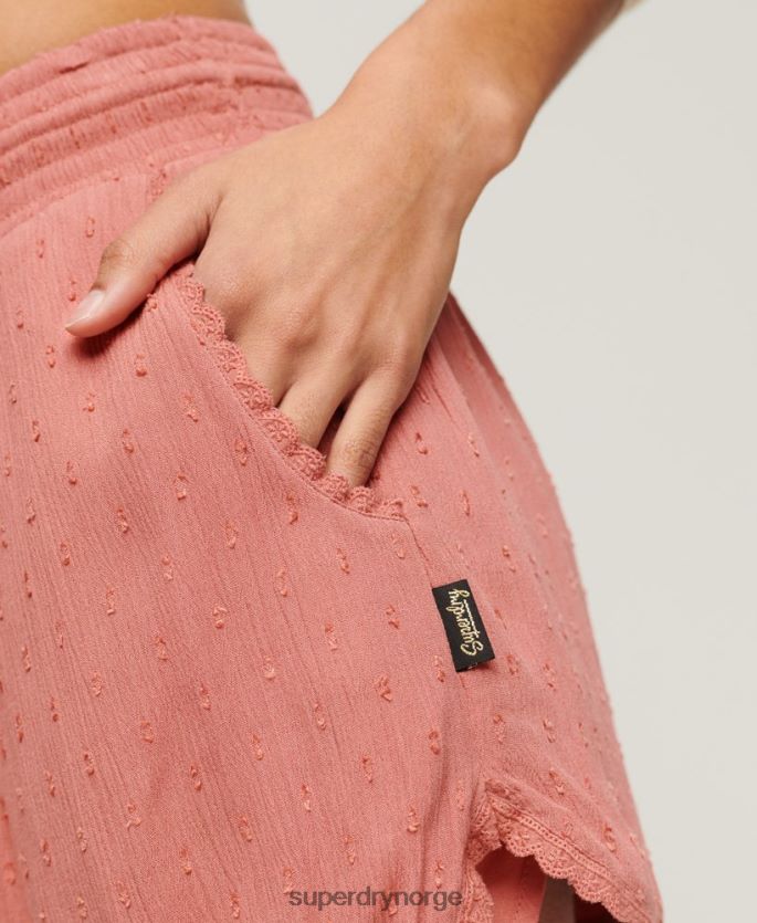 Superdry rosa klær 86P46D3094 vintage strandshorts kvinner