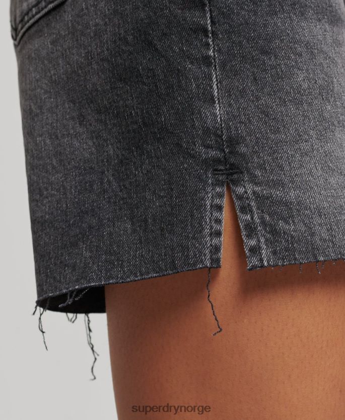 Superdry svart klær 86P46D2158 middels stigning avskåret kort kvinner