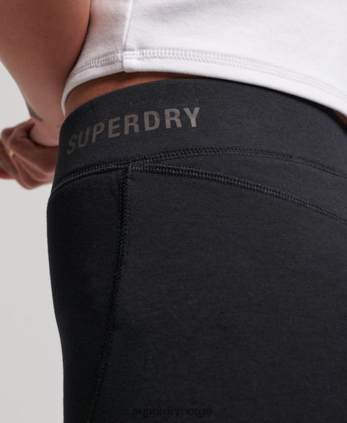 Superdry svart klær 86P46D3132 tech sykkelshorts kvinner