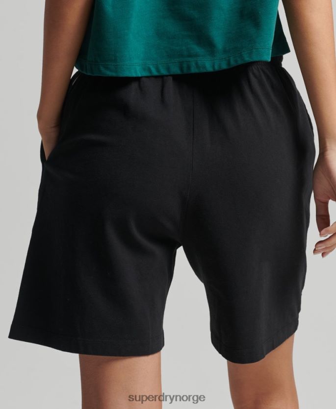 Superdry svart klær 86P46D3162 code core sport gutteshorts kvinner