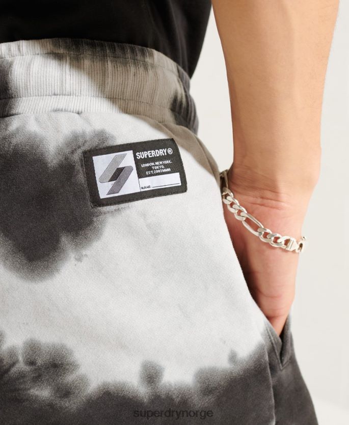 Superdry svart klær 86P46D3167 tie dye svette shorts kvinner