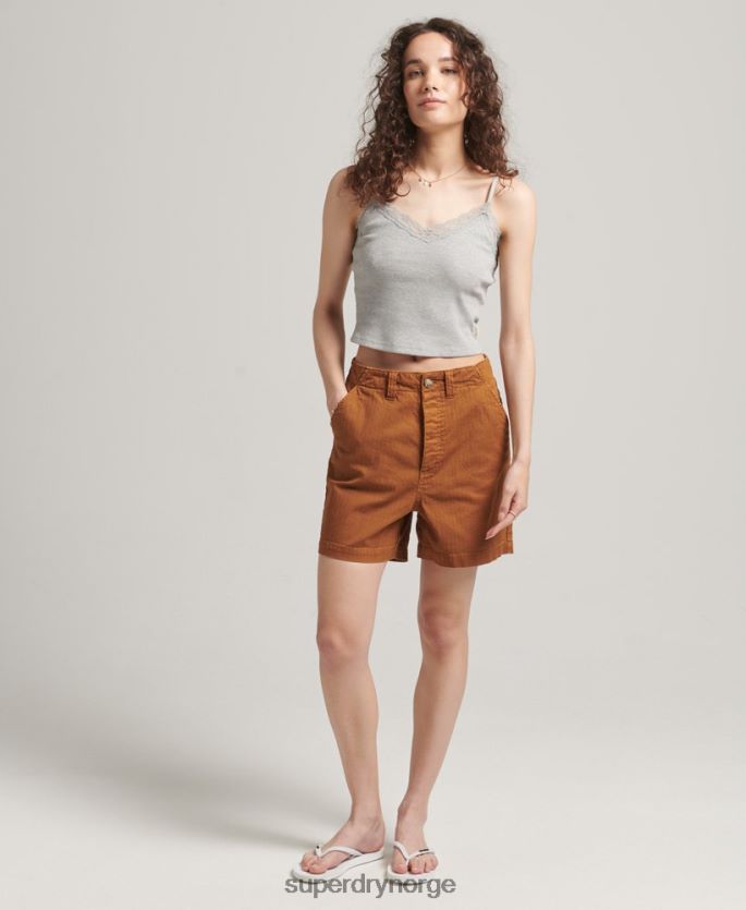 Superdry tan klær 86P46D3159 vintage brukshorts kvinner