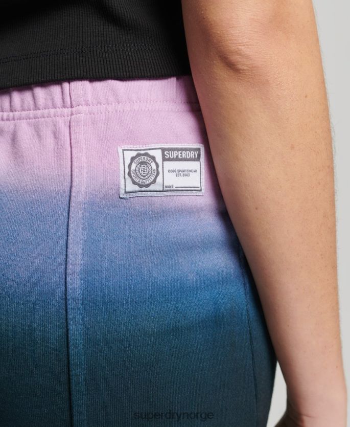 Superdry blå klær 86P46D4163 essensielt dip dye skjørt kvinner