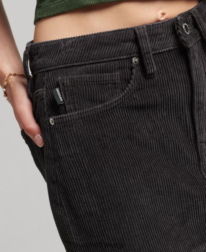 Superdry brun klær 86P46D6507 ledning miniskjørt kvinner