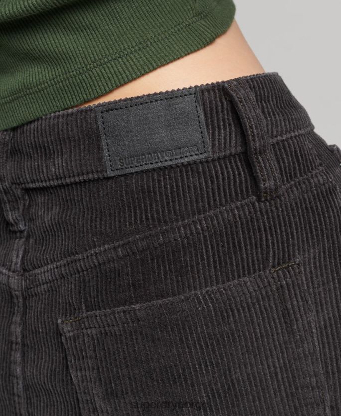 Superdry brun klær 86P46D6507 ledning miniskjørt kvinner