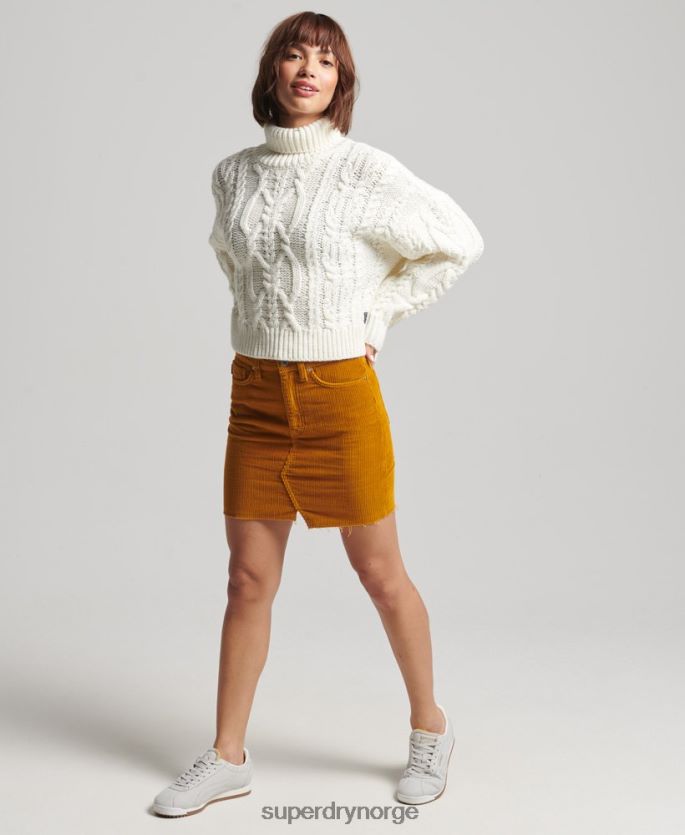 Superdry gul klær 86P46D6616 miniskjørt i denim kvinner