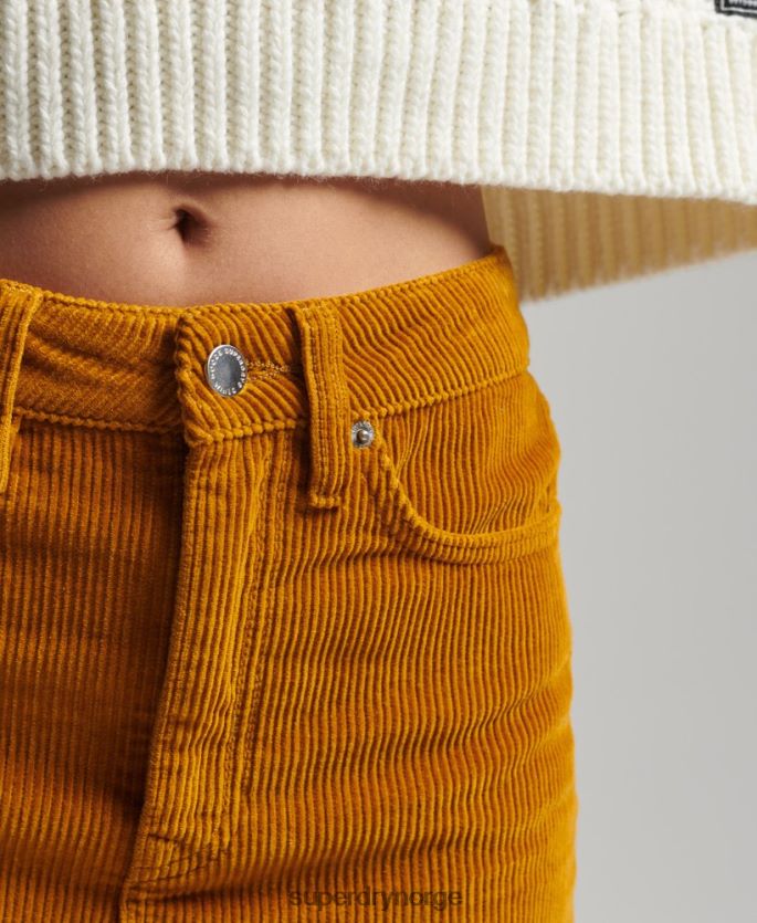 Superdry gul klær 86P46D6616 miniskjørt i denim kvinner