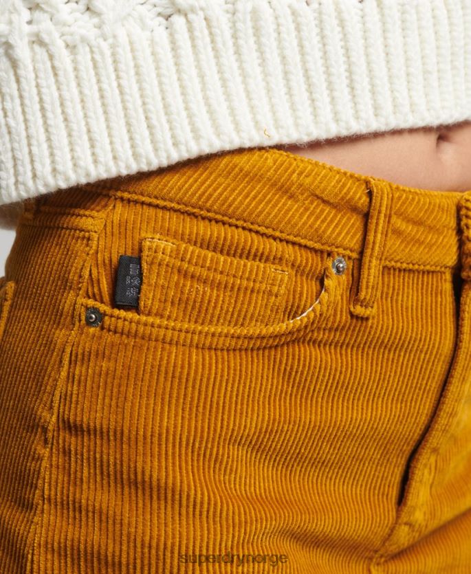Superdry gul klær 86P46D6616 miniskjørt i denim kvinner