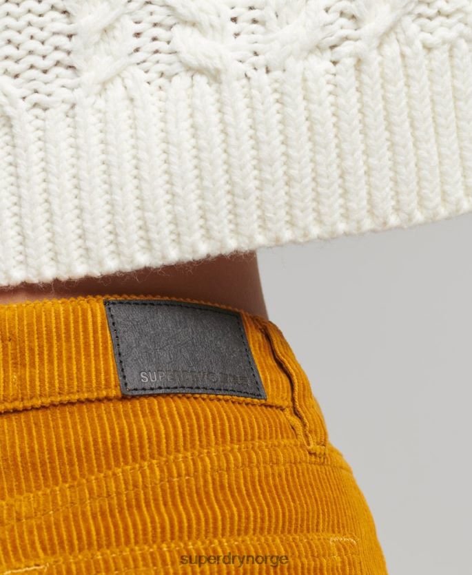 Superdry gul klær 86P46D6616 miniskjørt i denim kvinner