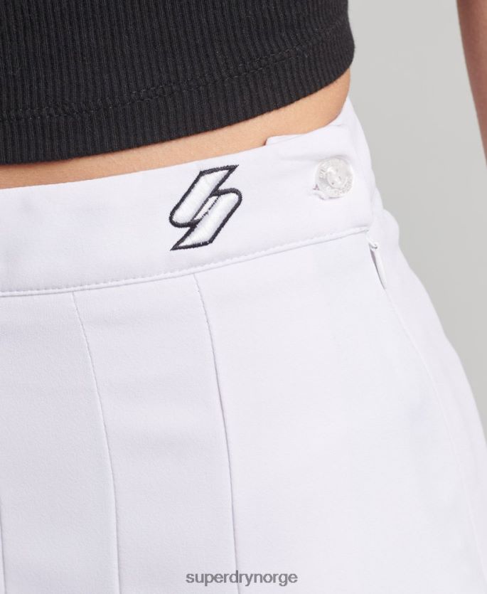 Superdry hvit klær 86P46D6631 kode essensielt tennisskjørt kvinner