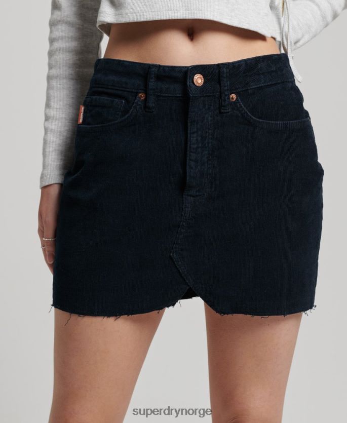 Superdry marinen klær 86P46D4137 vintage cord miniskjørt kvinner