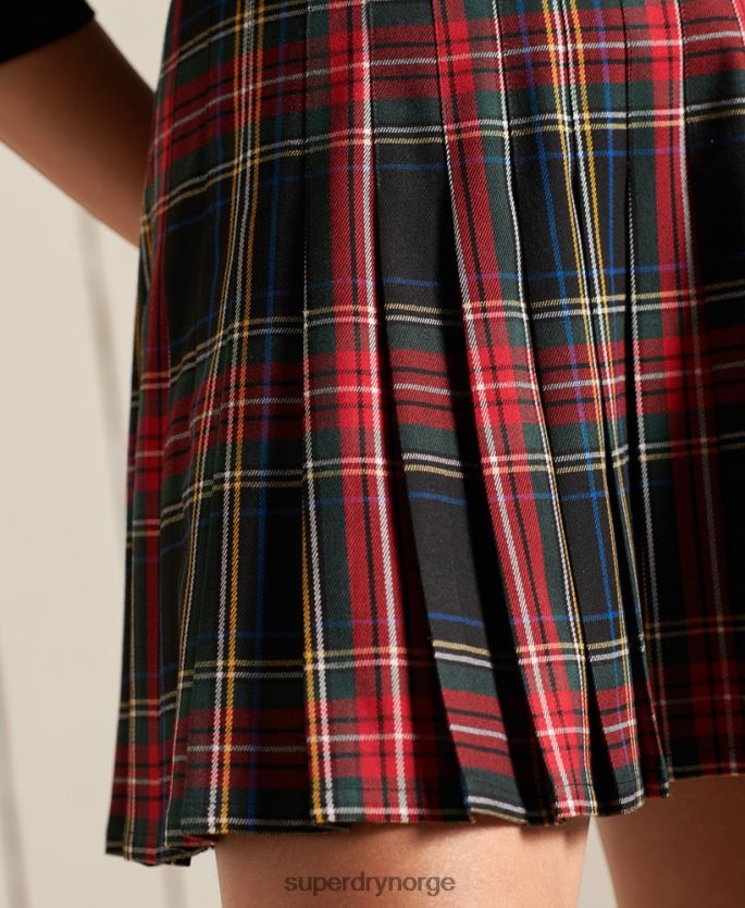 Superdry marinen klær 86P46D4164 sjekk miniskjørt kvinner
