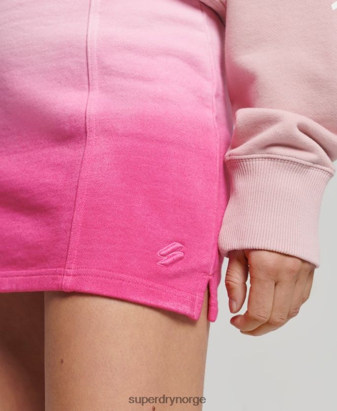 Superdry rosa klær 86P46D4162 essensielt dip dye skjørt kvinner