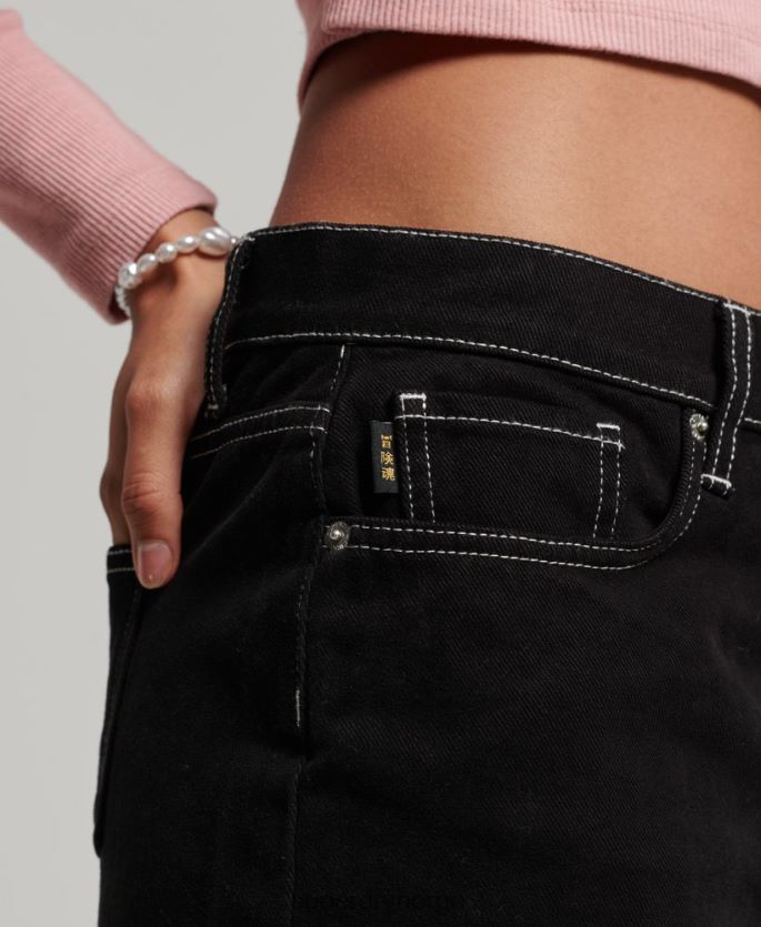 Superdry svart klær 86P46D4132 arbeidsklær miniskjørt kvinner