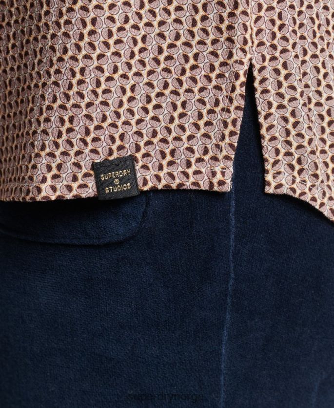 Superdry beige klær 86P46D2955 studios syttitallsskjorte kvinner
