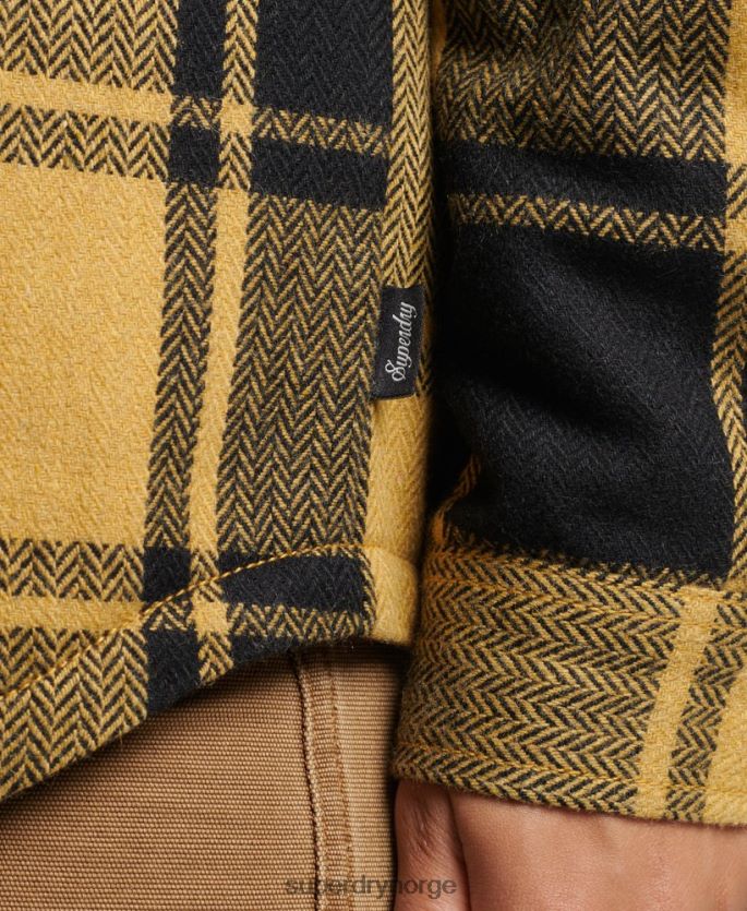 Superdry gull klær 86P46D2927 borg flanell rutete overskjorte kvinner