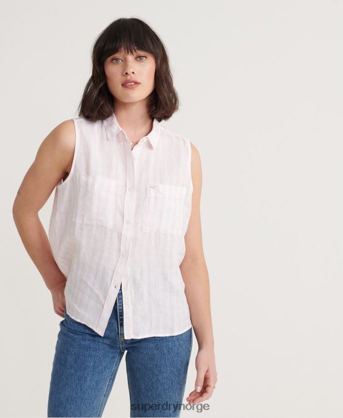 Superdry rosa klær 86P46D3050 aubrey skjorte kvinner