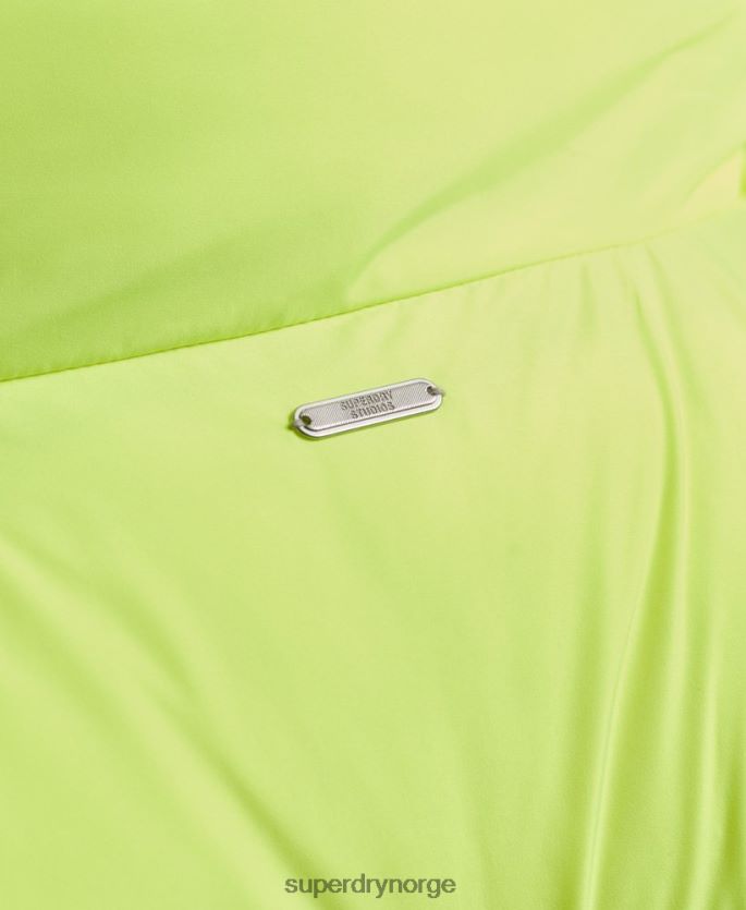 Superdry grønn klær 86P46D5498 kort pufferfrakk kvinner