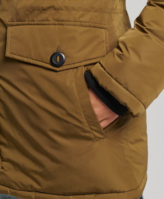 Superdry grønn klær 86P46D5516 ashley everest parkasjakke kvinner