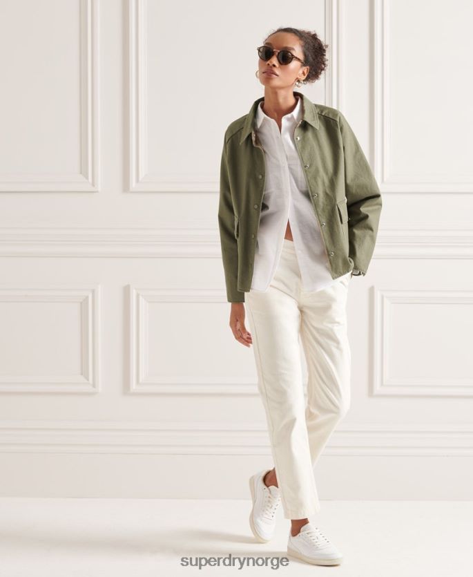 Superdry grønn klær 86P46D5539 chore frakk kvinner