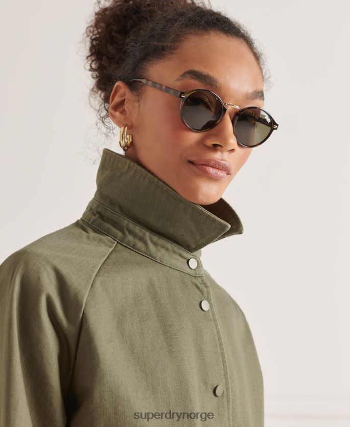 Superdry grønn klær 86P46D5539 chore frakk kvinner