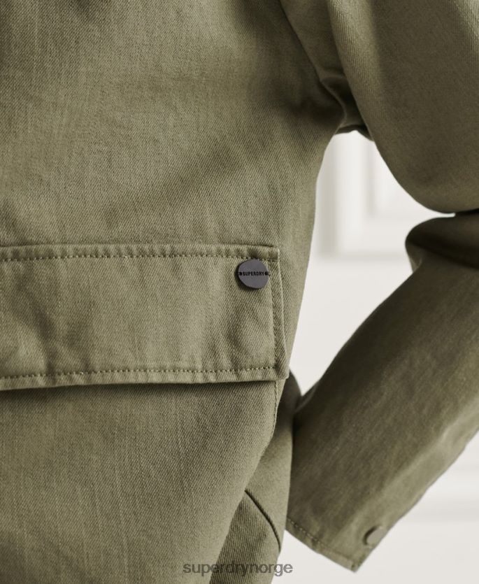 Superdry grønn klær 86P46D5539 chore frakk kvinner