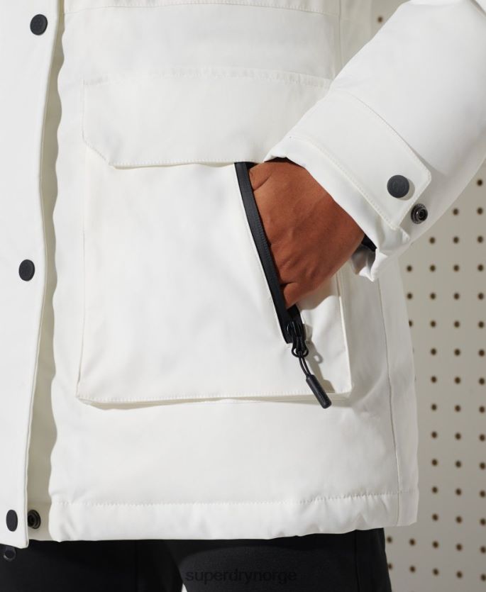 Superdry hvit klær 86P46D5487 everest down snow parka coat kvinner