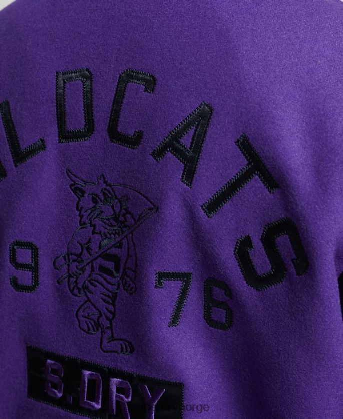 Superdry lilla klær 86P46D5449 vintage blandet universitetsbomber kvinner