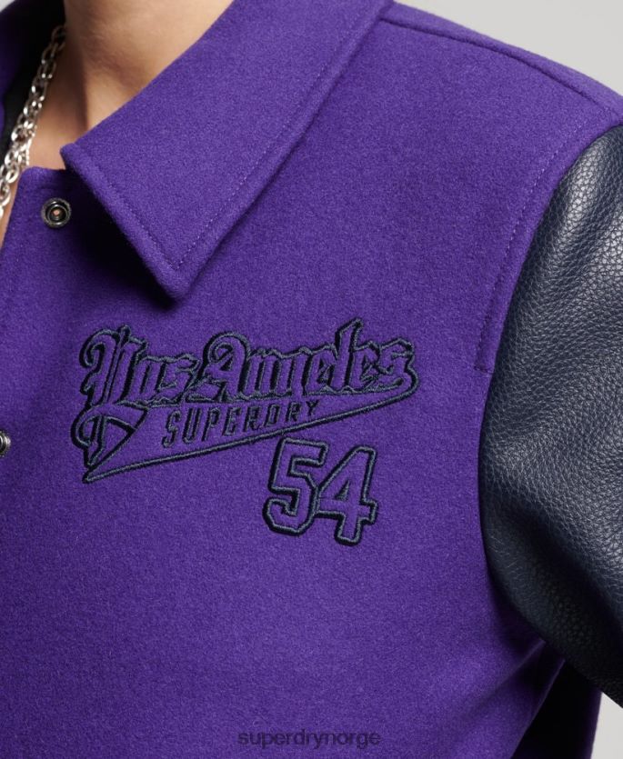 Superdry lilla klær 86P46D5449 vintage blandet universitetsbomber kvinner