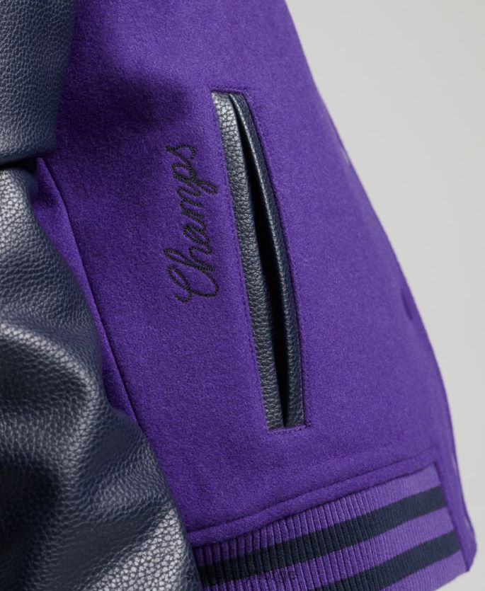 Superdry lilla klær 86P46D5449 vintage blandet universitetsbomber kvinner