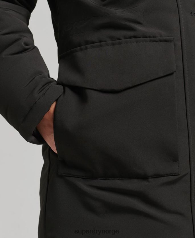 Superdry mørk grå klær 86P46D3780 everest parkasjakke kvinner