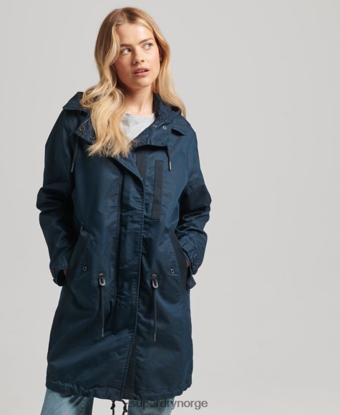 Superdry marinen klær 86P46D3545 felt parka kåpe kvinner