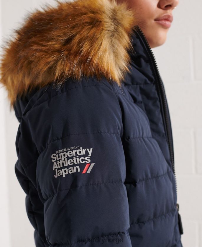 Superdry marinen klær 86P46D3646 arktisk høy pufferfrakk kvinner