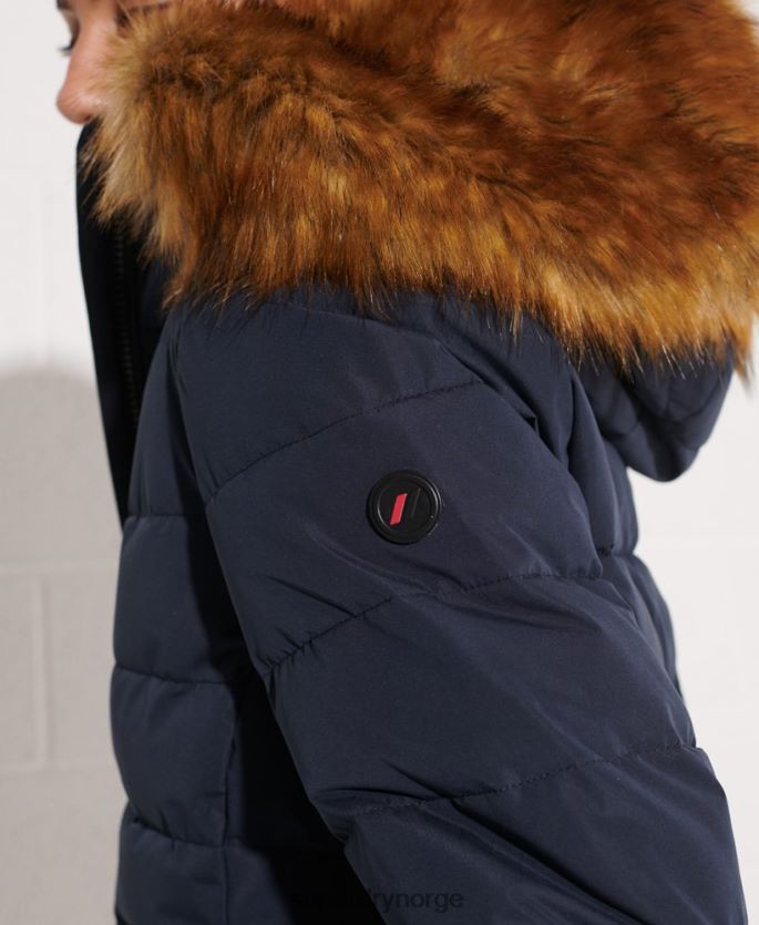 Superdry marinen klær 86P46D3646 arktisk høy pufferfrakk kvinner