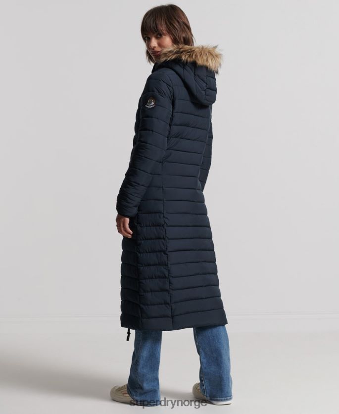 Superdry marinen klær 86P46D3816 super langline fuji frakk kvinner