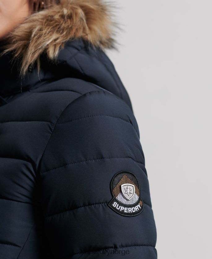 Superdry marinen klær 86P46D3816 super langline fuji frakk kvinner