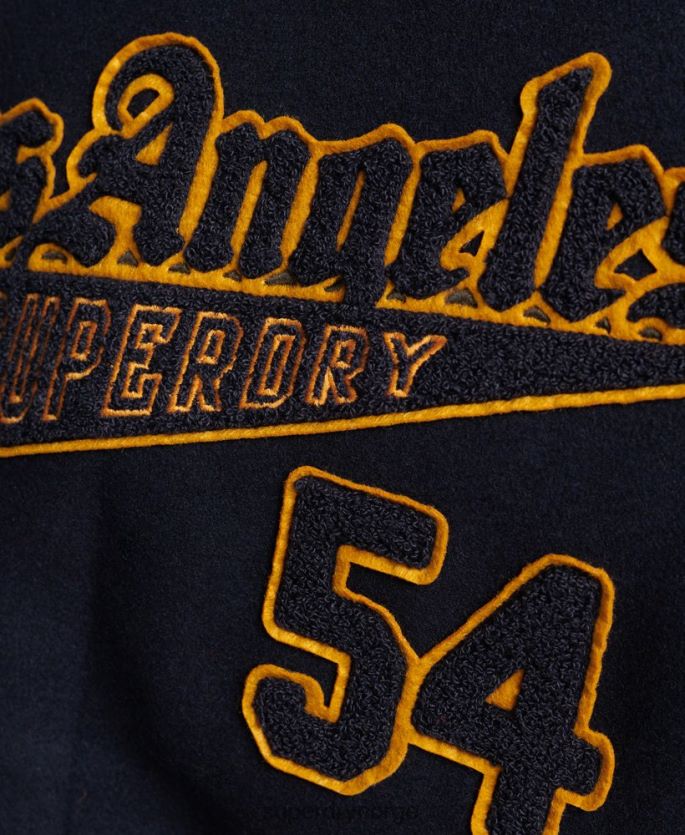 Superdry marinen klær 86P46D5553 vintage blandet universitetsbomber kvinner