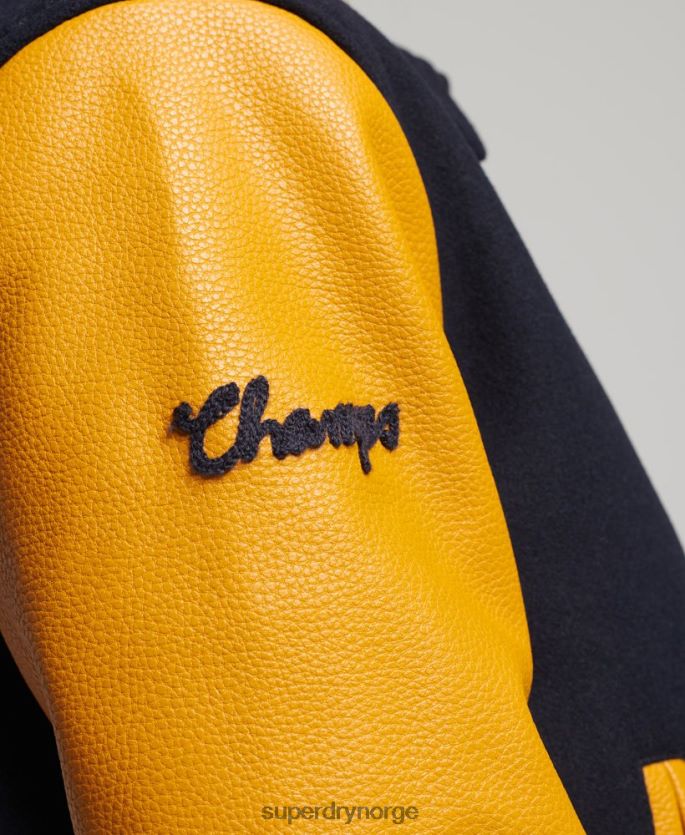 Superdry marinen klær 86P46D5553 vintage blandet universitetsbomber kvinner