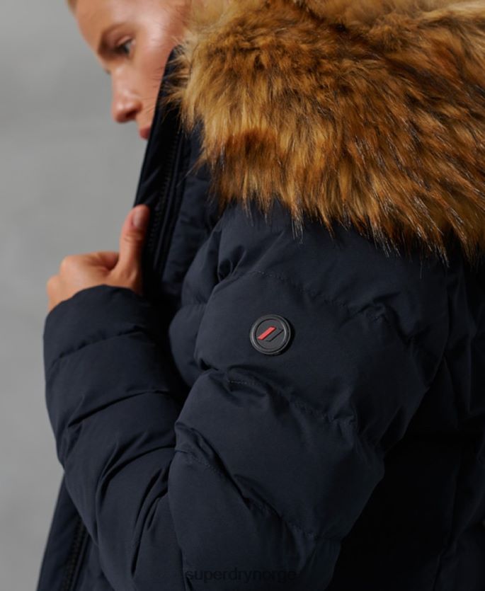 Superdry marinen klær 86P46D5655 arktisk høy pufferfrakk kvinner