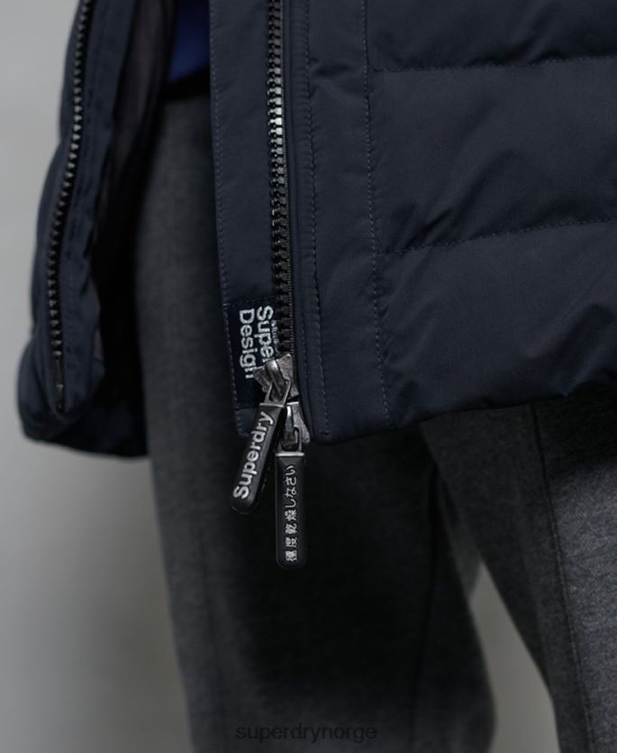 Superdry marinen klær 86P46D5655 arktisk høy pufferfrakk kvinner