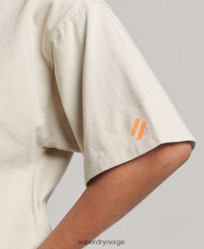 Superdry beige klær 86P46D2259 sport t-skjorte i økologisk bomull kvinner