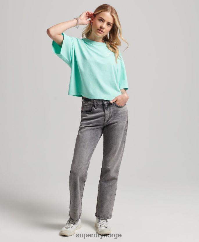 Superdry blå klær 86P46D2801 kjernesport t-skjorte kvinner