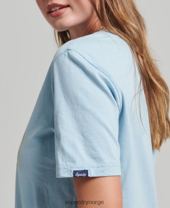 Superdry blå klær 86P46D6213 reise t-skjorte kvinner