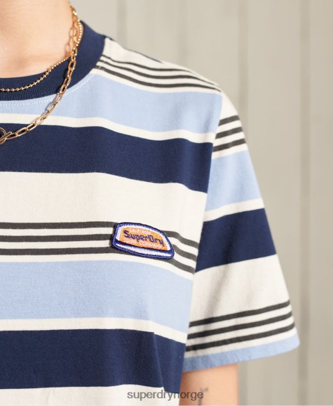 Superdry blå klær 86P46D6270 cali surf klassisk t-skjorte kvinner