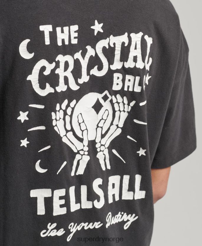 Superdry brun klær 86P46D2766 vintage himmelsk t-skjorte kvinner